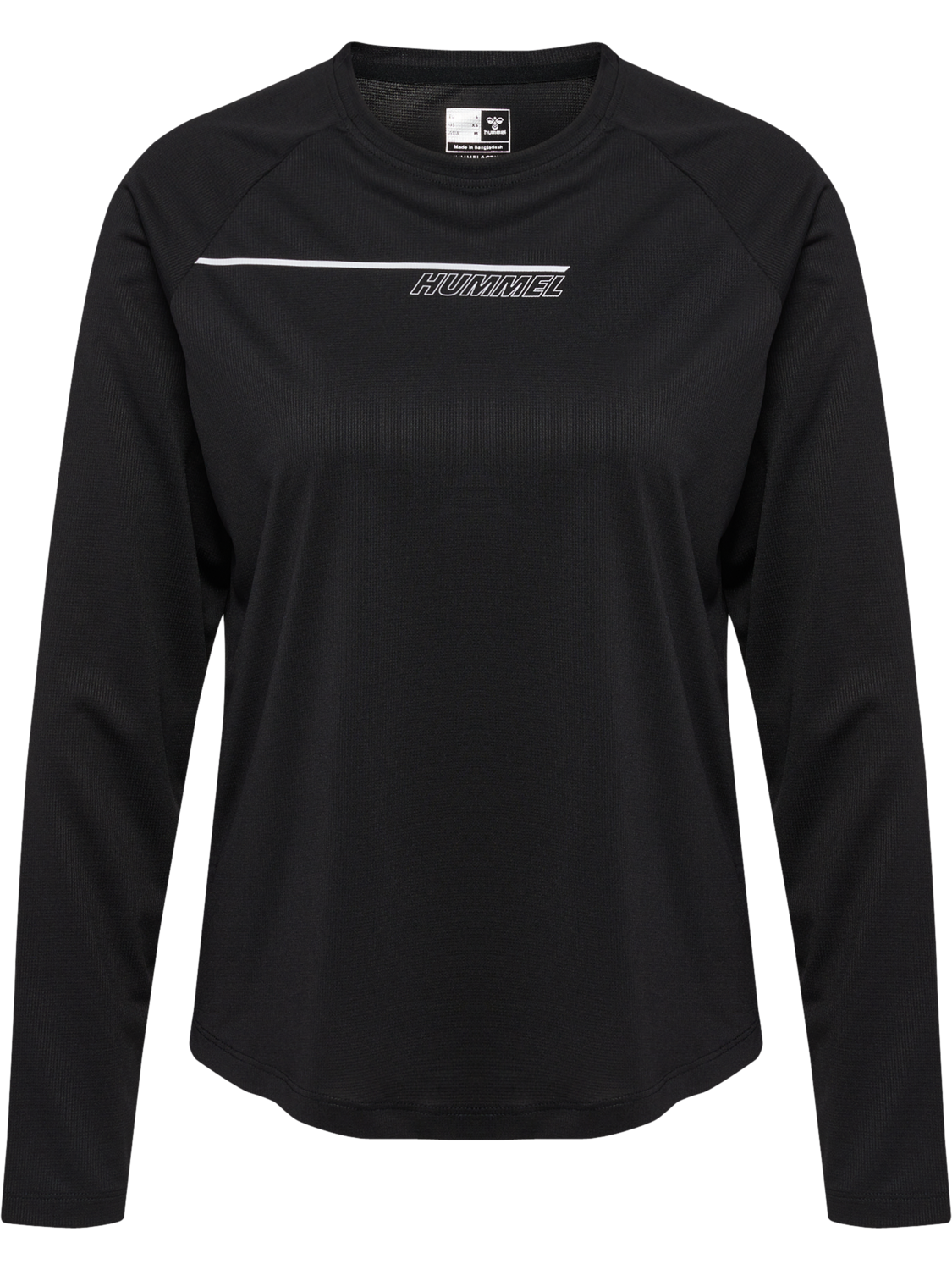 hmlCOURT LIGHT WEIGHT T-SHIRT L/S W, BLACK, packshot