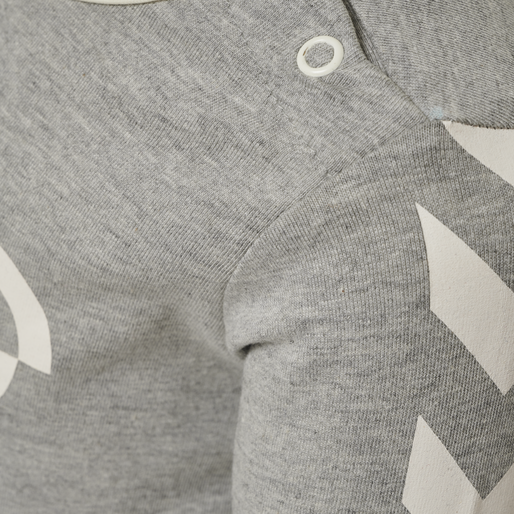 hmlFLIPPER T-SHIRT L/S, GREY MELANGE, packshot