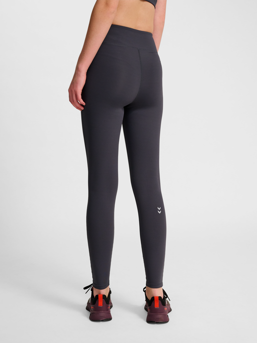 hmlPULSE HIGH WAIST TIGHTS, EBONY, model