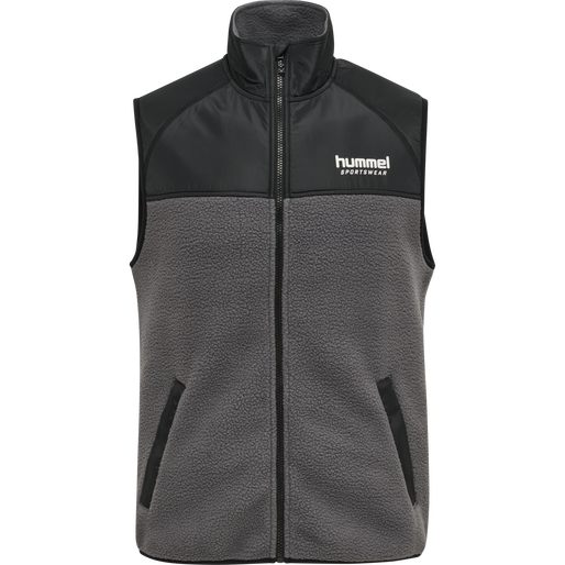 hmlLGC CHARLEY FLEECE WAISTCOAT, BLACKENED PEARL hmlLGC CHARLEY FLEECE WAISTCOAT, BLACKENED PEARL, packshot