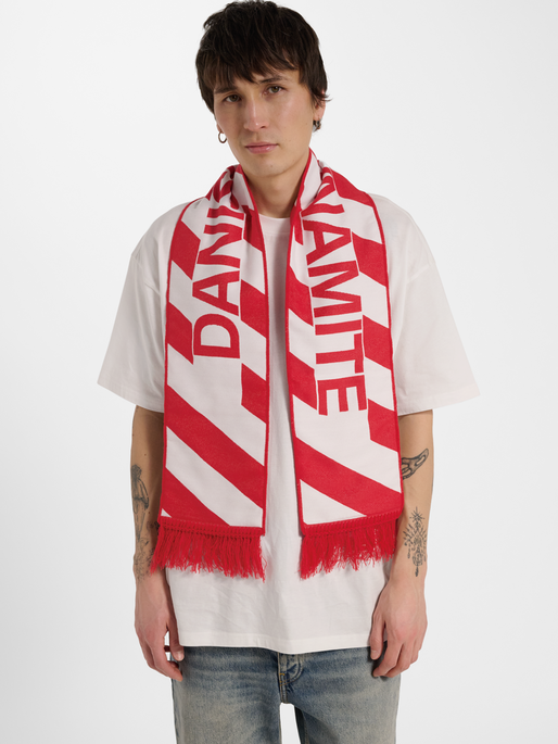 DBU 26 FAN SCARF, WHITE/RED, model