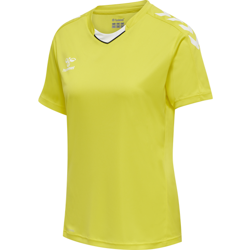 hmlCORE XK POLY JERSEY S/S WOMAN, BLAZING YELLOW, packshot