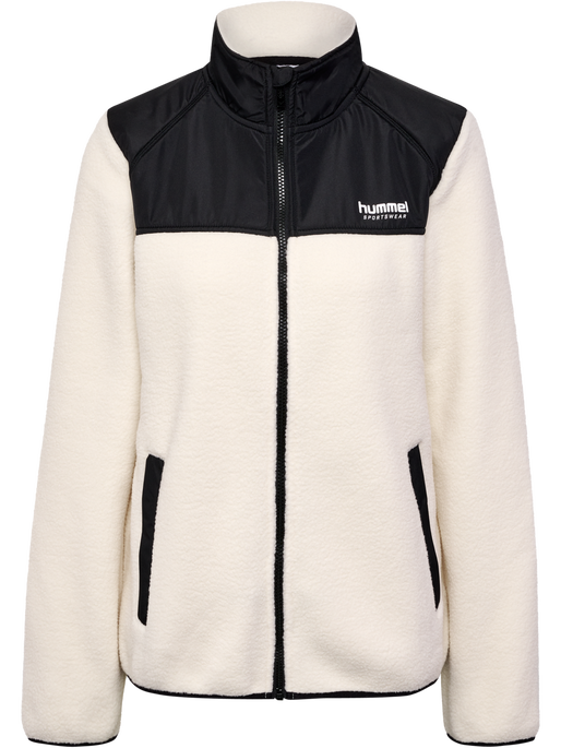 hmlLGC MALIKAT FLEECE JACKET, TOFU, packshot