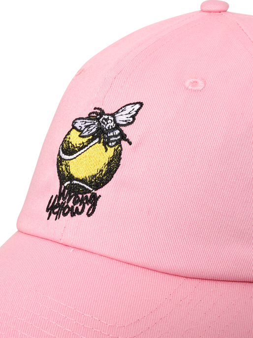 hmlBASEBALL CAP WRONG YELLOW, SACHET PINK, packshot