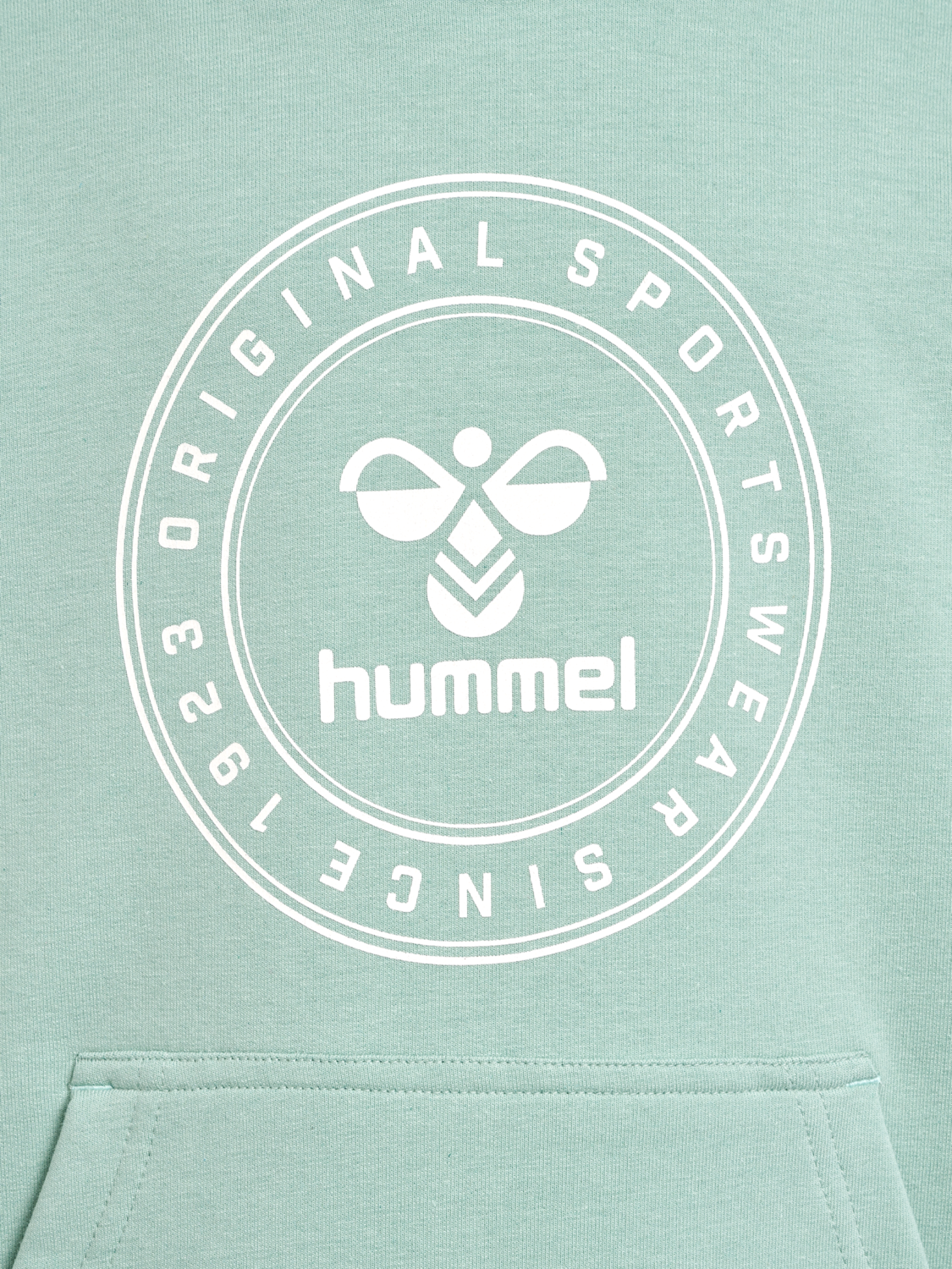 hmlCUATRO CIRCLE HOODIE, BLUE SURF, packshot