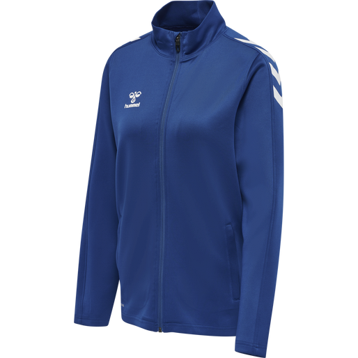 hmlCORE XK POLY ZIP SWEAT WOMAN, TRUE BLUE, packshot