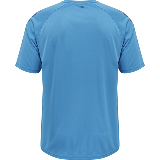hmlCORE XK CORE POLY T-SHIRT S/S, BLUE DANUBE, packshot