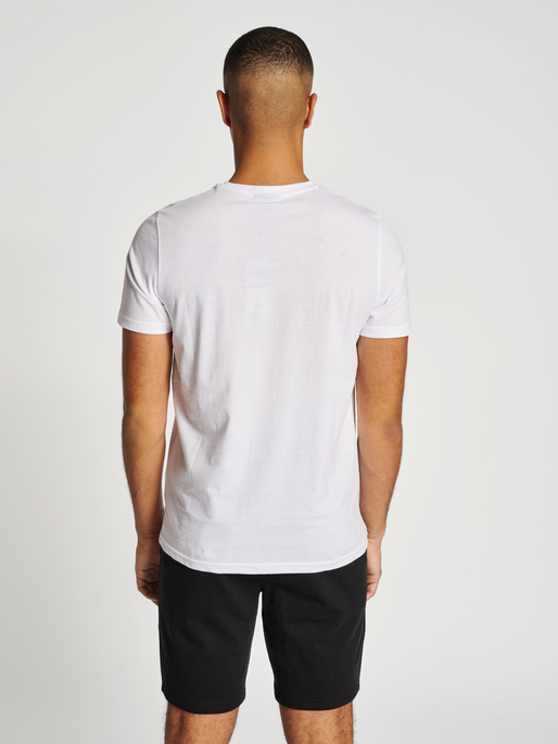 hmlICONS GRAPHIC T-SHIRT, WHITE, model