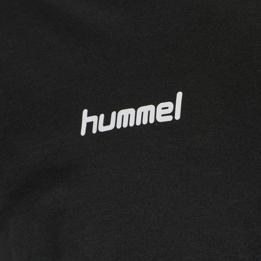 HMLGO COTTON T-SHIRT S/S, BLACK HMLGO COTTON T-SHIRT S/S, BLACK, packshot