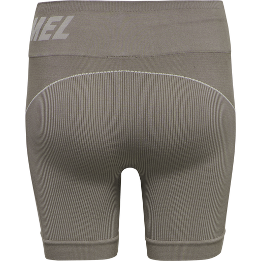 hmlTE CHRISTEL 2-PACK SEAML SHORTS, BLACK/CHATEAU GREY, packshot
