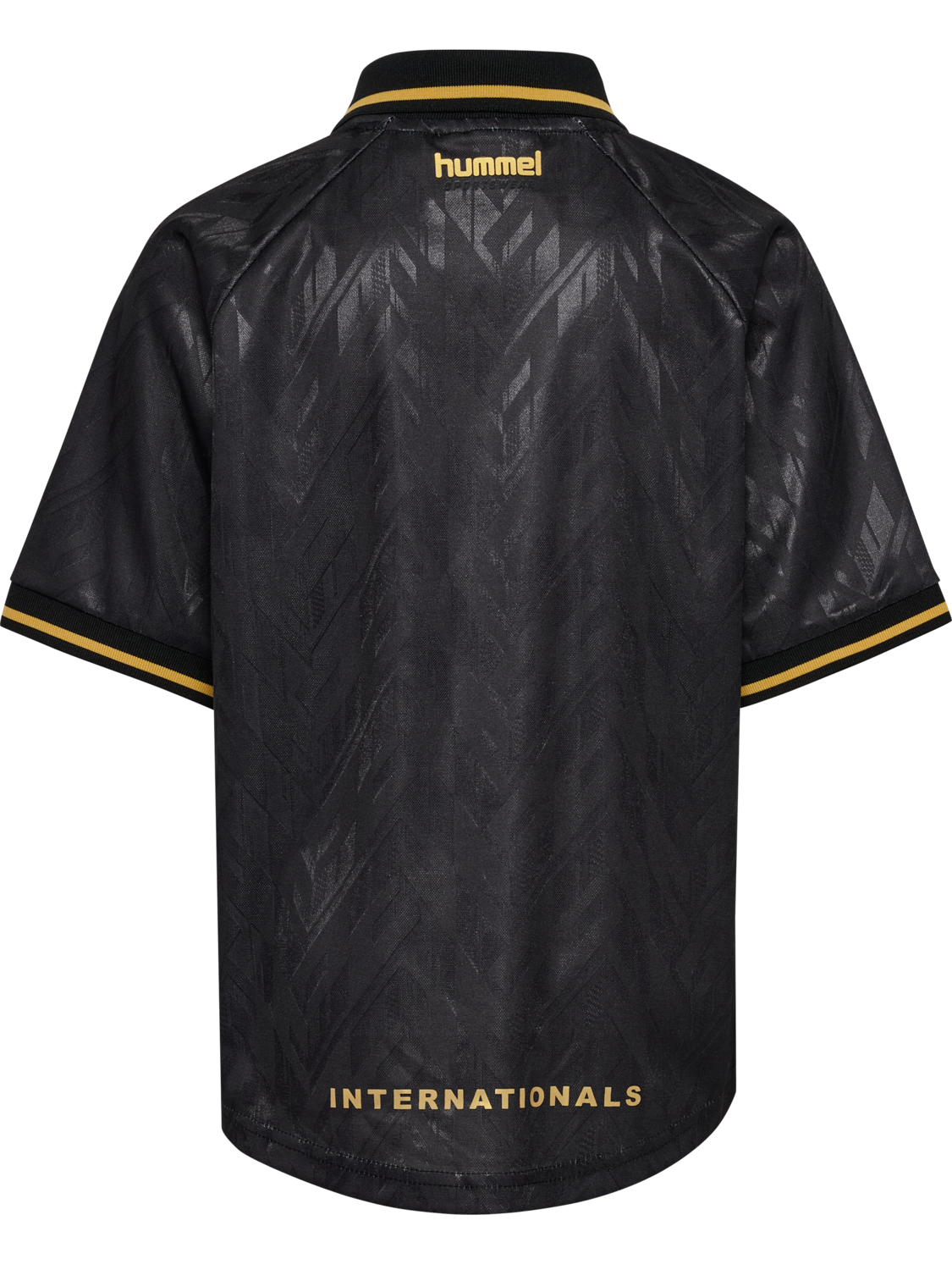 hmlJR LOOSE BAY SOCCER JERSEY S/S, BLACK, packshot