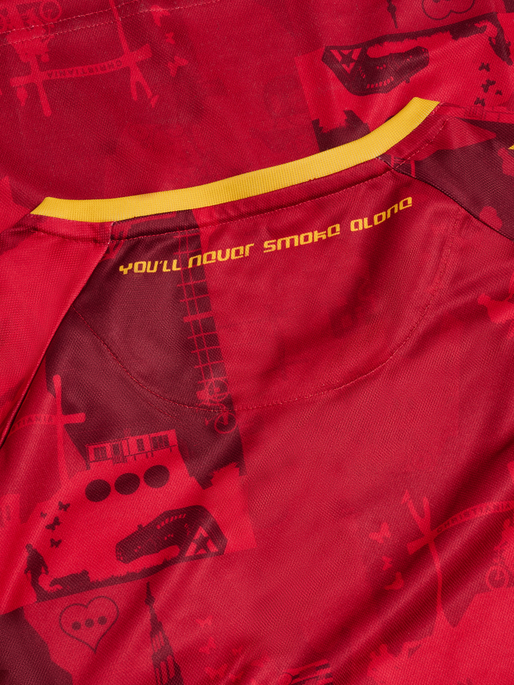 CSC 24/25 HOME JERSEY SS, TRUE RED/SPORTS YELLOW W/SPONS CSC 24/25 HOME JERSEY SS, TRUE RED/SPORTS YELLOW W/SPONS, packshot