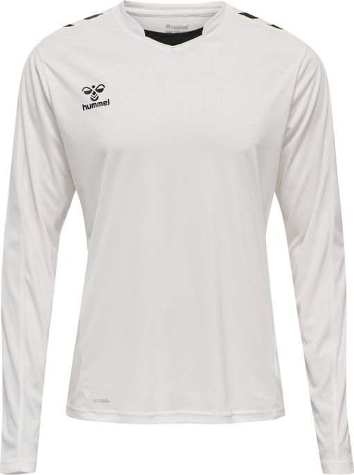 hmlCORE XK POLY JERSEY L/S, WHITE hmlCORE XK POLY JERSEY L/S, WHITE, packshot