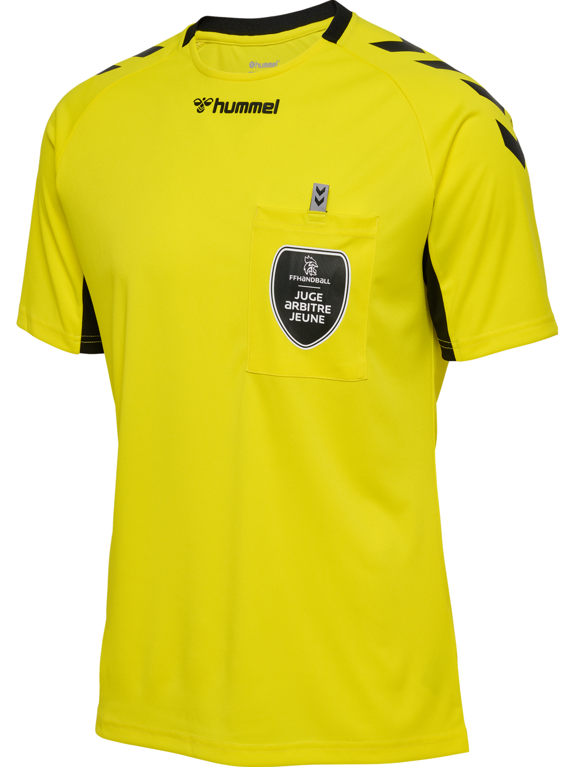 FFHB REFEREE YOUTH JERSEY S/S, BLAZING YELLOW W/O SPONSOR, packshot