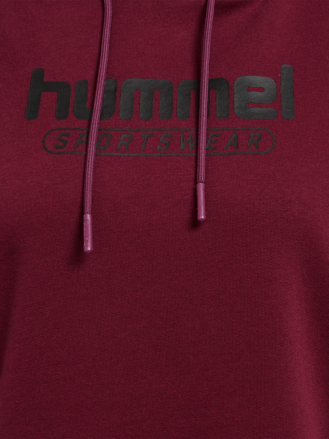 hmlBOOSTER WOMAN HOODIE, CABERNET, packshot
