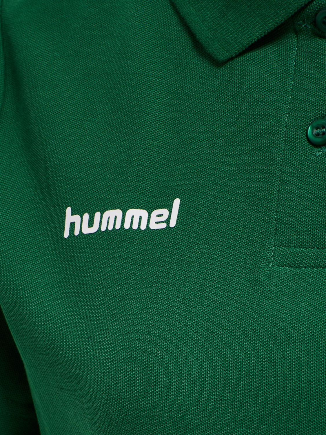 HMLGO COTTON POLO WOMAN, EVERGREEN, packshot