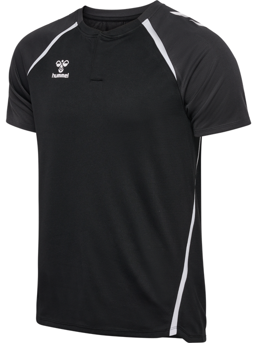 hmlLEAD 2.0 POLO, BLACK/ASPHALT, packshot