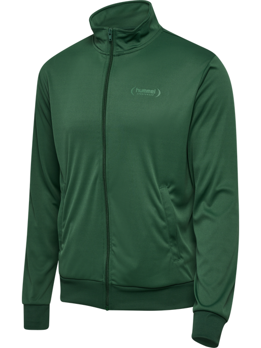 hmlFELIX  POLY TRACKSUIT SET, DARK GREEN hmlFELIX  POLY TRACKSUIT SET, DARK GREEN, packshot