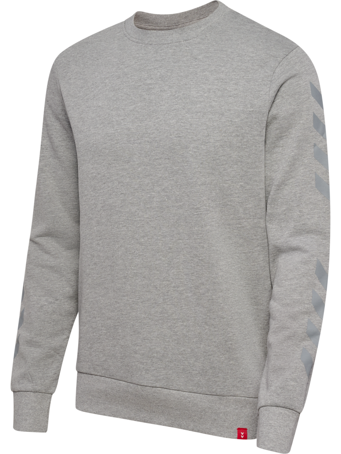 hmlLEGACY CHEVRON SWEATSHIRT + PANT, GREY MELANGE, packshot