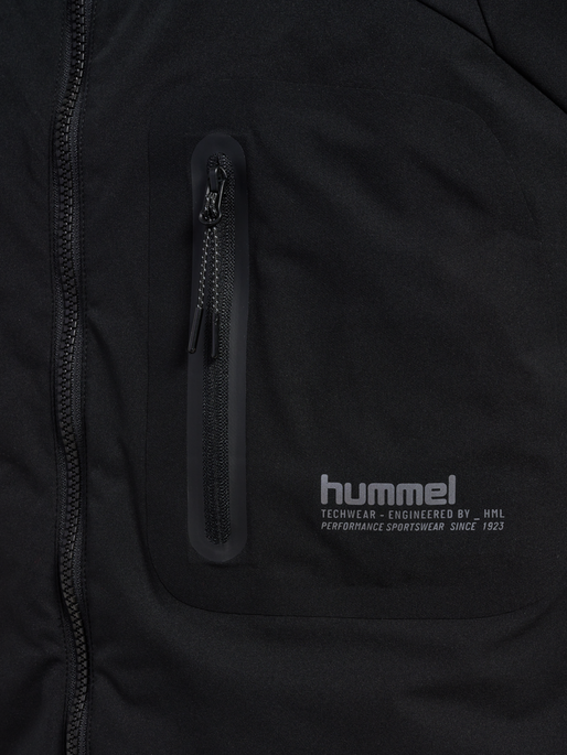 hmlTECH PADDED VEST, BLACK, packshot