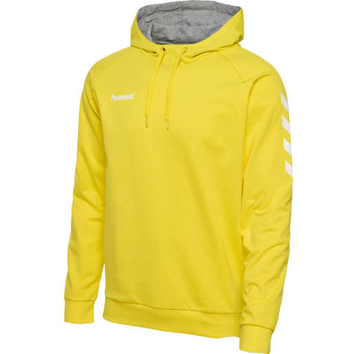 HMLGO COTTON HOODIE, BLAZING YELLOW, packshot