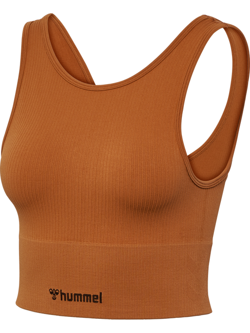 hmlMT ADAPT SEAMLESS REVERSIBLE TOP, MOCHA BISQUE, packshot