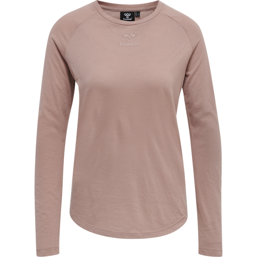 hmlVANJA T-SHIRT L/S, WOODROSE, packshot