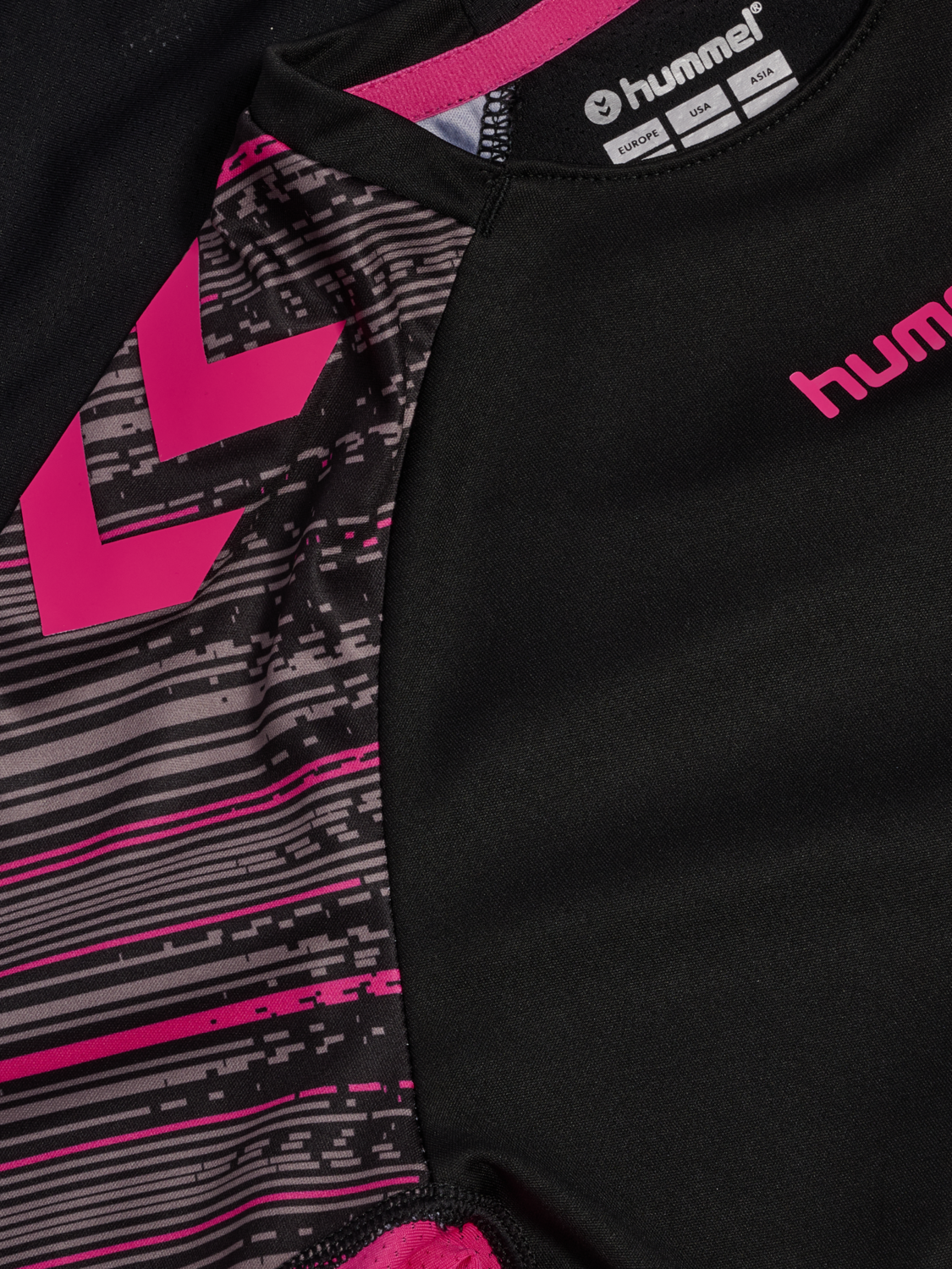 hmlBLAZE PRO TRAINING JERSEY KIDS, BLACK/PINK, packshot
