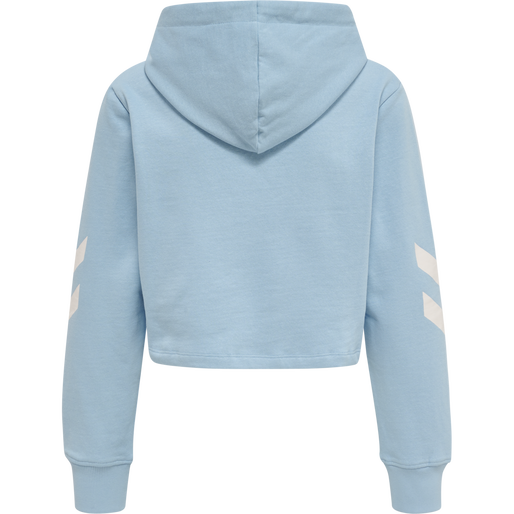hmlLEGACY WOMAN CROPPED HOODIE, PLACID BLUE, packshot
