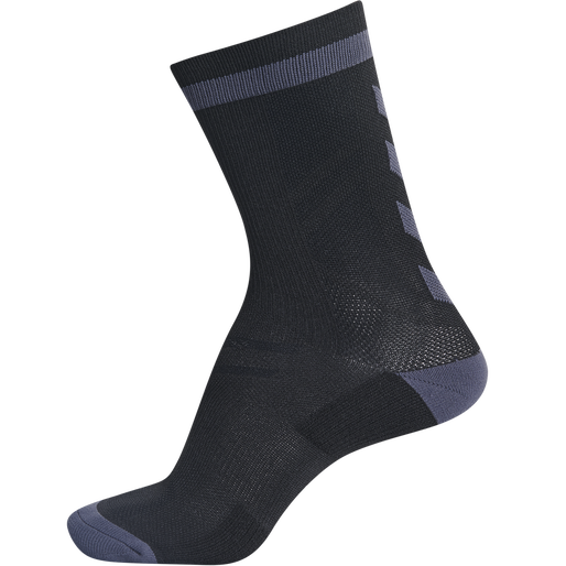 ELITE INDOOR SOCK LOW, BLACK/ASPHALT, packshot