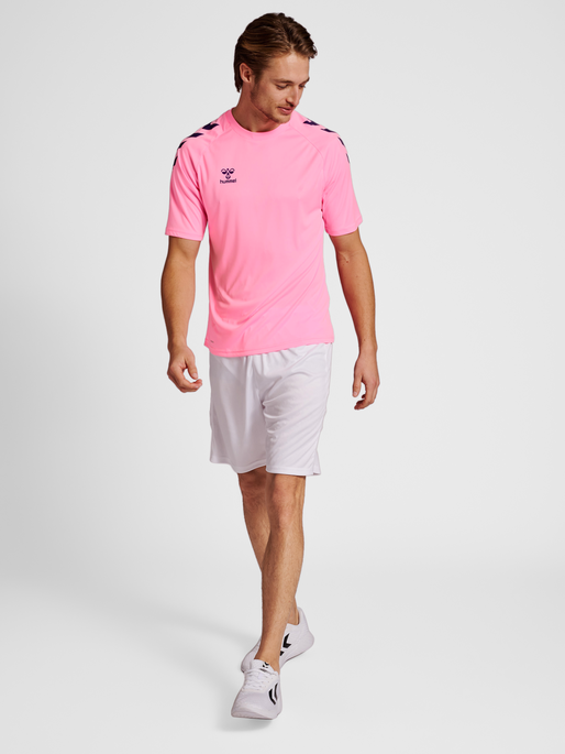 hmlCORE XK CORE POLY T-SHIRT S/S, COTTON CANDY, model