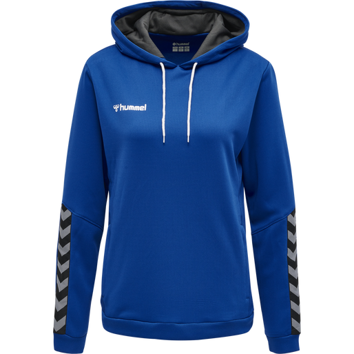 hmlAUTHENTIC POLY HOODIE WOMAN, TRUE BLUE, packshot