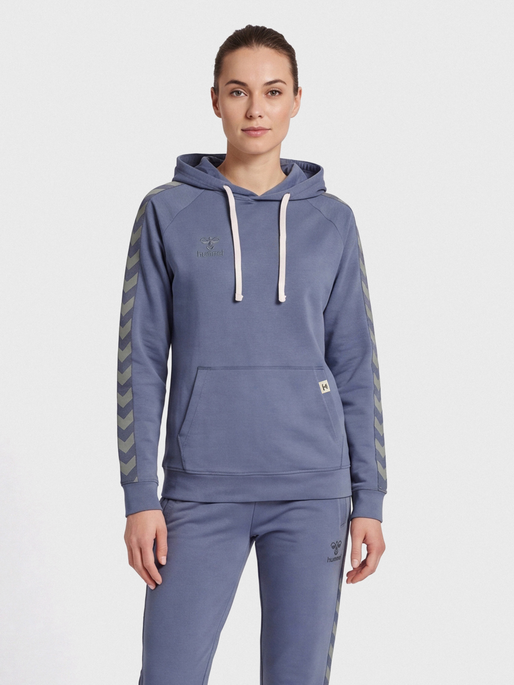 hmlMOVE CLASSIC HOODIE WOMAN, BERING SEA, model