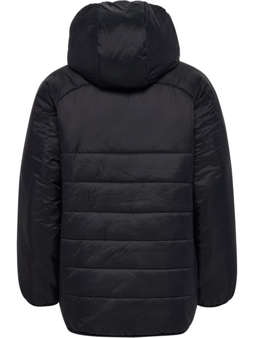 hmlGO QUILTED HOOD JACKET KIDS, BLACK hmlGO QUILTED HOOD JACKET KIDS, BLACK, packshot