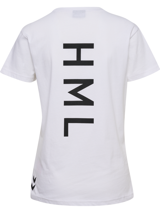 hmlCOURT COTTON T-SHIRT S/S WOMAN, WHITE, packshot