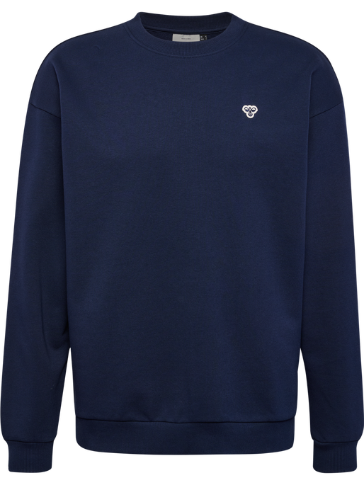 hmlLOOSE CREWNECK BEE, DRESS BLUES, packshot