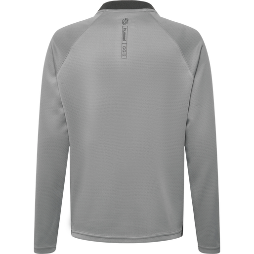 hmlGG12 ACTION HALF ZIP SWEAT KIDS, ALLOY, packshot