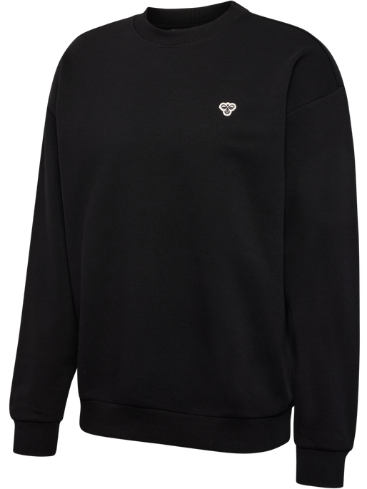 hmlLOOSE CREWNECK BEE, BLACK, packshot