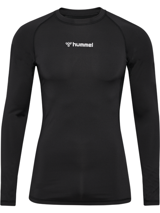 hmlBL PERFORMANCE TEE L/S, BLACK, packshot