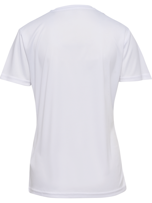 hmlAUTHENTIC PL JERSEY S/S WOMAN, WHITE/TRUE BLUE, packshot