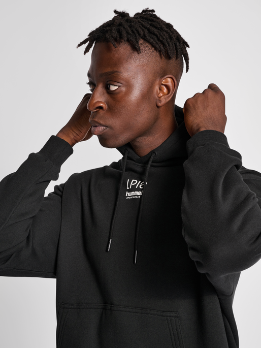 hummel LP10 BOXY SWEAT HOODIE BLACK hummel