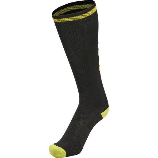 ELITE INDOOR SOCK HIGH, BLACK, packshot