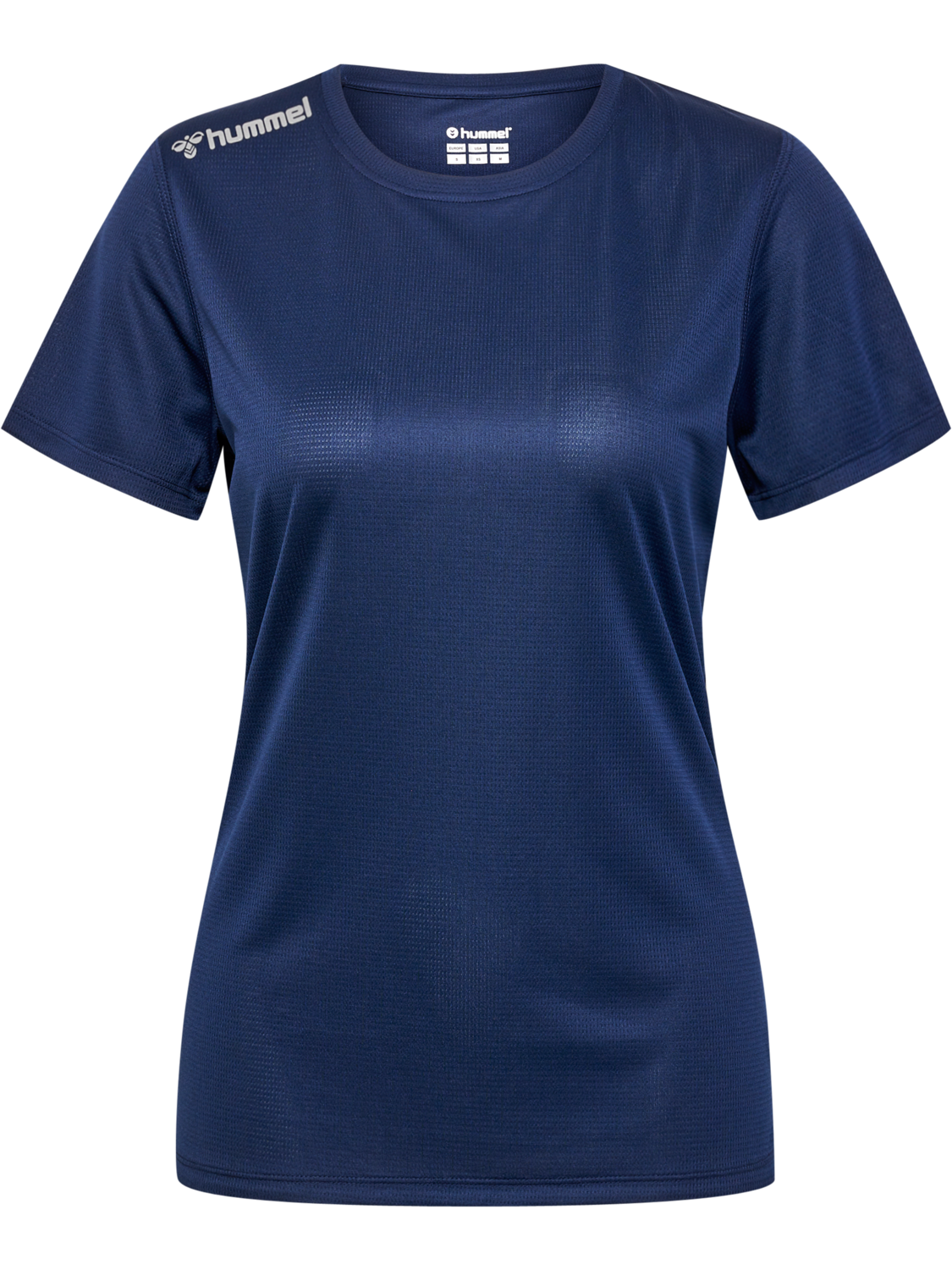 hmlRUN JERSEY S/S WOMAN, BLACK IRIS, packshot