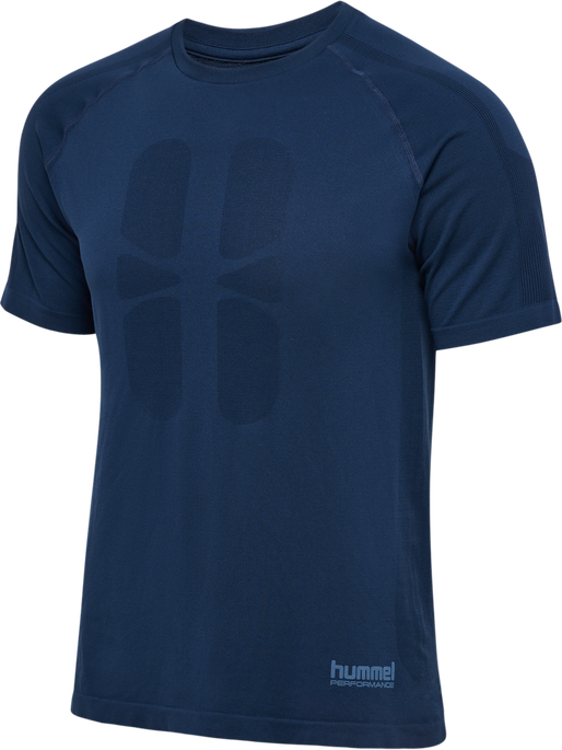 hmlHIIT SEAMLESS T-SHIRT S/S, DRESS BLUES hmlHIIT SEAMLESS T-SHIRT S/S, DRESS BLUES, packshot