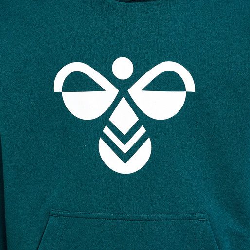 hmlCUATRO HOODIE, DEEP TEAL, packshot