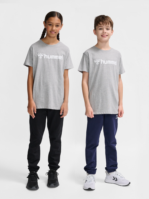 hummel GO 2.0 LOGO T-SHIRT S/S KIDS - GREY MELANGE