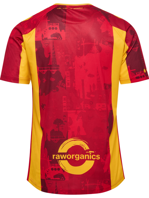 CSC 24/25 HOME JERSEY SS, TRUE RED/SPORTS YELLOW W/SPONS CSC 24/25 HOME JERSEY SS, TRUE RED/SPORTS YELLOW W/SPONS, packshot