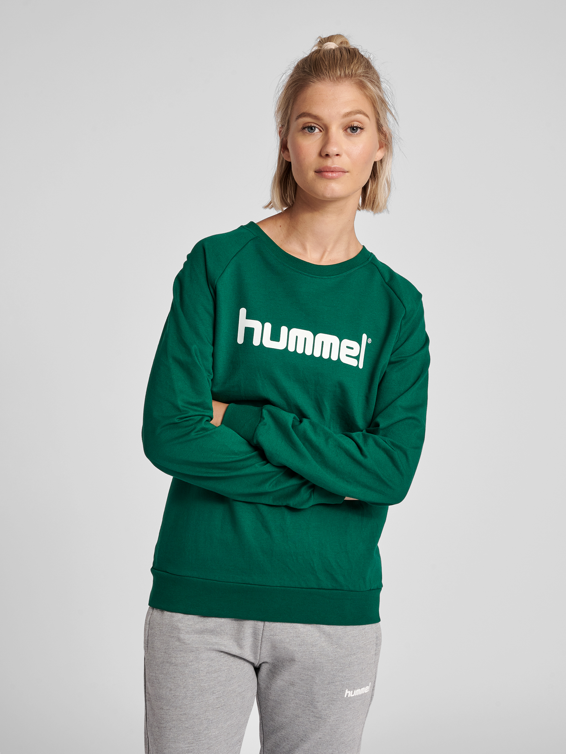 hummel GO COTTON LOGO SWEATSHIRT WOMAN 