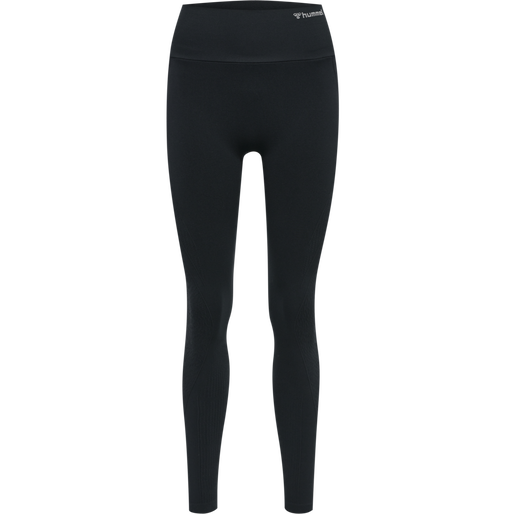 hmlMT FLOW SEAMLESS HW TIGHTS, BLACK, packshot