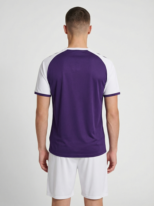 hmlMATCH LEAGUE JERSEY S/S, ACAI/WHITE, model